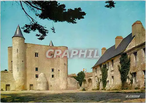 Moderne Karte Noirmoutier (Vendee) Cour du Chateau