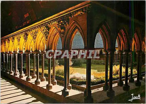 Cartes postales moderne Le Mont Saint Michel le cloitre Merveille de l'Occident