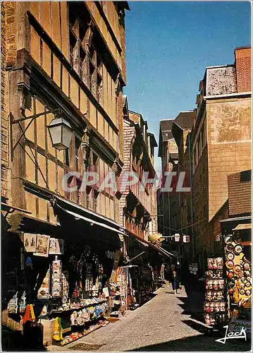 Moderne Karte Le Mont Saint Michel la grand rue