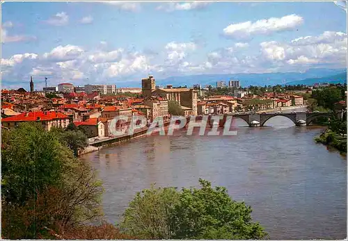 Moderne Karte Romans sur terre (Drome) La Vallee de l'Isere et la ville