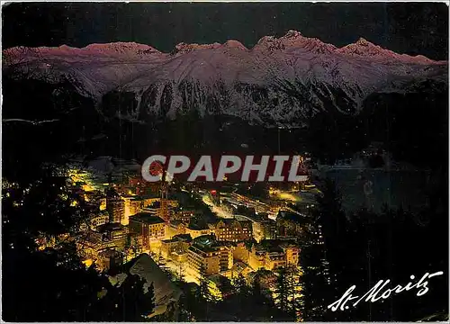 Cartes postales moderne St Moritz Bei Nacht