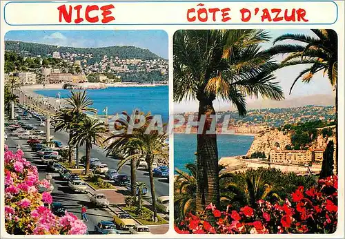 Cartes postales moderne Nice Cote d'Azur French Riviera La promenade des Anglais la Baie des Anges