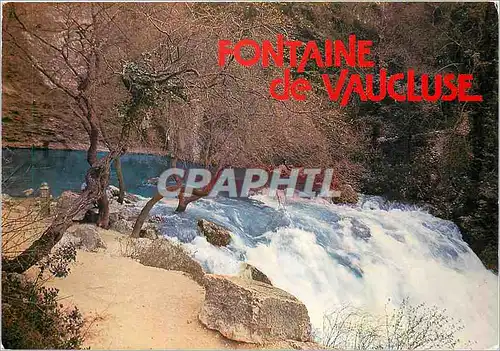 Cartes postales moderne Les Belles Images de Provence Fontaine de Vaucluse Le Gouffre en hautes eaux ou son debit attein