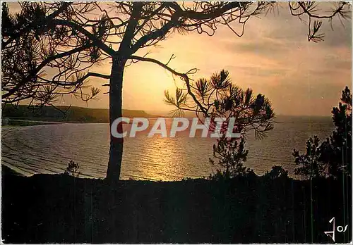 Cartes postales moderne La Bretagne en couelurs coucher de soleil sur la cole bretonne