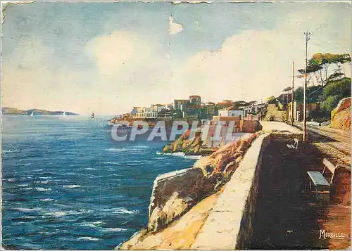 Moderne Karte Marseille la Corniche
