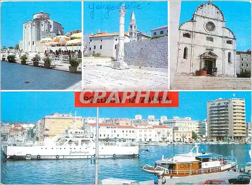 Cartes postales moderne Yougoslavie Pozdrav iz Zadra Bateau