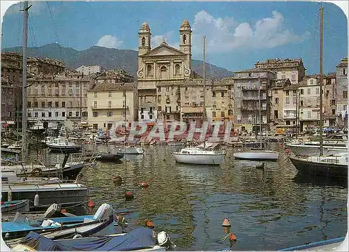 Cartes postales moderne Panorama de la Corse Bastia Les barques de peche viennent s'ancrer des clochers familiers de l'e