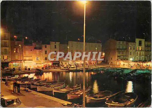 Cartes postales moderne La Cote d'Azur Saint Tropez La nuit