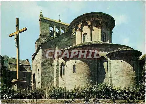 Cartes postales moderne St Urcize(Cantal) Eglise Romane (XIIe s) la nef est des XIIIe et XIVe Clocher a peigne