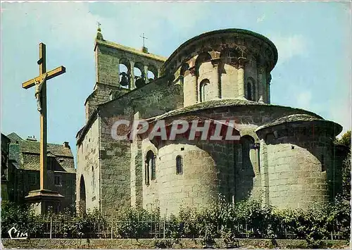 Moderne Karte St Urcize(Cantal) Eglise Romane (XIIe s) la nef est des XIIIe et XIVe Clocher a peigne