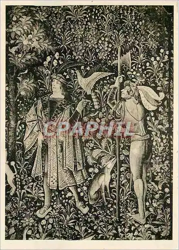 Cartes postales moderne Debut XVIe s Costumes Tapissesries Scenes de Genre