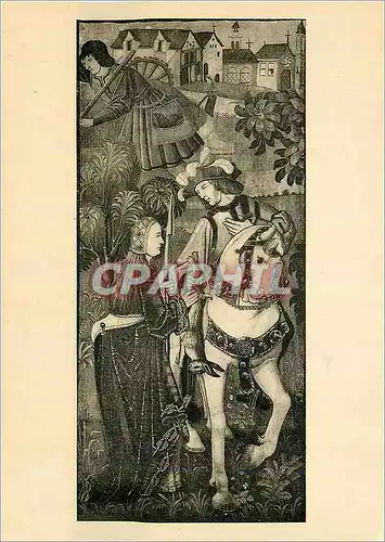 Cartes postales moderne Costumes Tapisseries Scenes de Genre