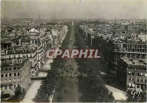 Cartes postales moderne Paris et ses Merveilles l'avenue des champs Elysees vue de l'arc de triomphe de l'Etoile