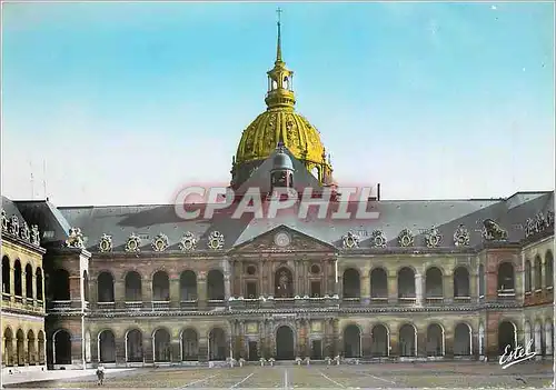 Cartes postales moderne Paris les Invalides La Cour d'Honneur