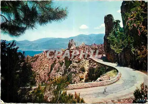 Cartes postales moderne Charme et Couleurs de la Corse les Calanche de Piana