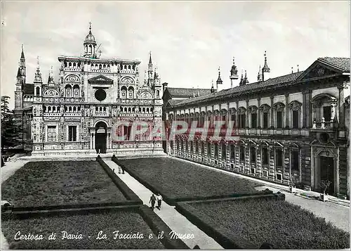 Cartes postales moderne Certosa Di Pavia La Facciata e il Muses