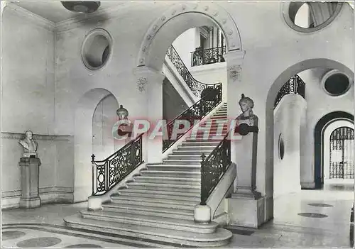 Cartes postales moderne Bibliotheque Nationale Paris Grand escalier