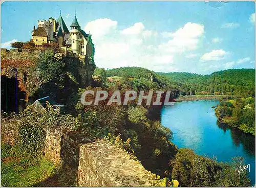 Cartes postales moderne Couleurs et Lumiere de France Chateau de Montfort (XVe) (Dordogne) sur son eperon rocheux domina