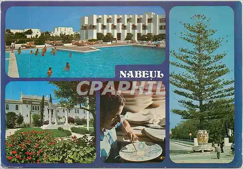 Cartes postales moderne Tunisie Nabel et l'Hotel les Pyramides