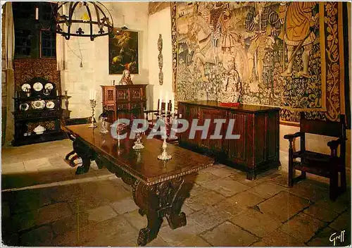 Cartes postales moderne Chateau de la route Jacques Coeur Chateau de Culan (cher) Forteresse XIIIe et XVe s Salle a mang