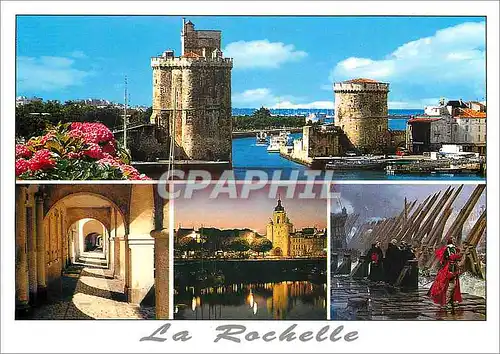 Cartes postales moderne La Rochelle (Charente Maritime) Le vieux port et les tours saint Nicolas
