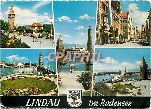 Moderne Karte Lindau a Bodensee