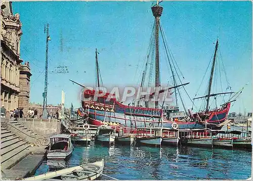 Cartes postales moderne Barcelona Port Curavelle Sainte Marie Bateau