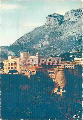 Moderne Karte Reflets de la cote d'Azur Monaco Le Palais Princier sur le Rocher de Monaco