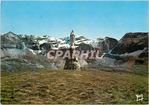 Cartes postales moderne Nos Belles Pyrenees cirque de Troumouse la vierge et la Munia