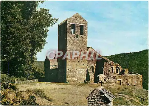 Moderne Karte En parcourant les Pyrenees Orientales N D de Sserrabone Boule d'Amont vue generale