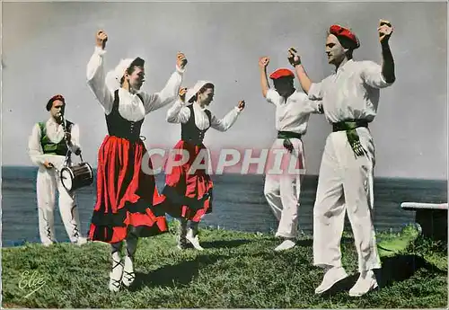 Cartes postales moderne Ballets Basques de Biarritz Oldarra le Fandango (Danse populaire)