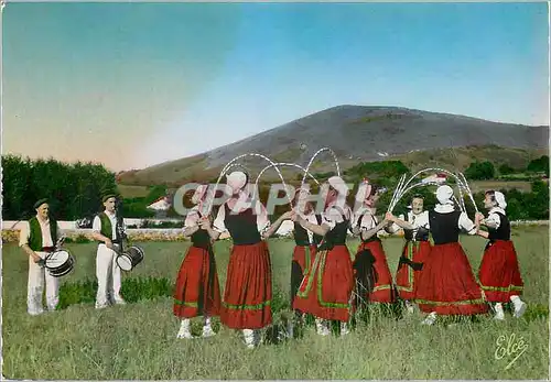 Cartes postales moderne Danses Basques par Begiraleak de St Jean de Luz Arku Dantza (Danse des Arceaux)