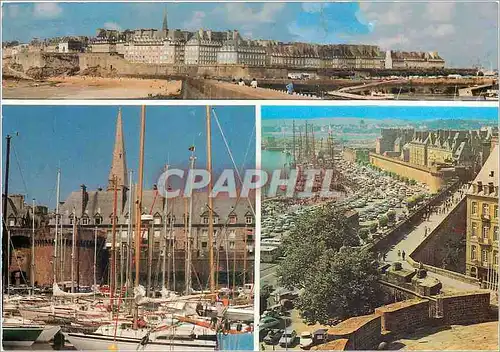 Cartes postales moderne Bretagne Cote d'Emeraude Saint Malo cite Corsaire La vieille ville