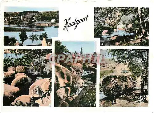 Cartes postales moderne Huelgoat (Finistere) Le Chaos du moulin l'Etang Mare aux fees