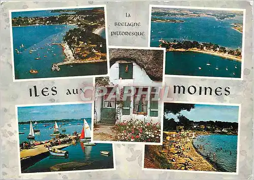 Cartes postales moderne Couleurs de Bretagne Dans le Golfe du Morbihan la merveilleuse ile aux moines