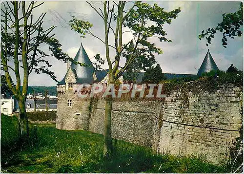 Moderne Karte Chateau de Pontivy (Morbihan) facade Sud