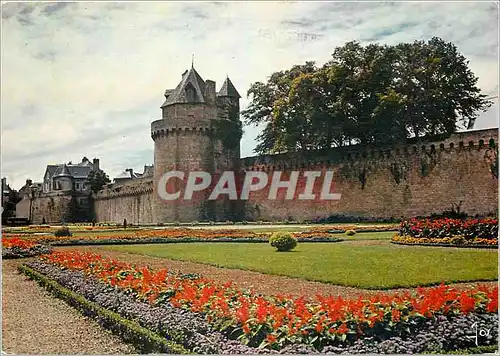 Cartes postales moderne La Bretagne en couelurs Vannes (Morbihan) Les jardins aux pieds des remparts