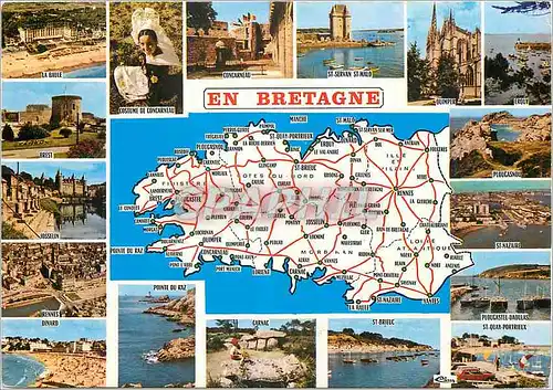 Cartes postales moderne Bretagne La bretagne a forme les departement de l'Ille et Vilaine