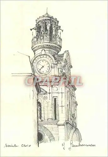 Cartes postales moderne Nantes (Loire Atlantique) Beffroi de Sainte Croix