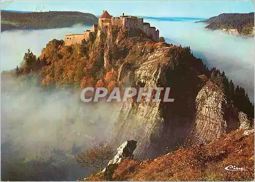 Moderne Karte Les beaux sites du Doubs (Franche Comte) Le chateau de Joux