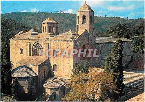 Moderne Karte L'Abbaye de fontfroide L'Abbatiale et son Chevet