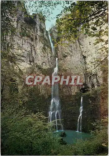 Cartes postales moderne Paysages du jura Les sources du lison Le Creux Billard et ses Cascades