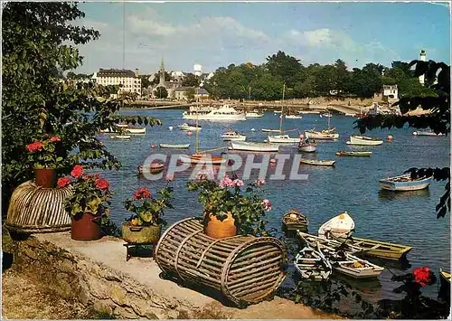 Moderne Karte La Bretagne Pittoresque L'Estuaire de l'Odet Les ports de Sainte Marine et Benodet