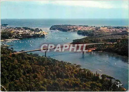 Moderne Karte Bretagne Benodet Les plages le port et l'estuaire de l'Odet