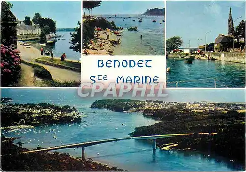 Cartes postales moderne Bretagne Benodet et Sainte Marine Les ports de plaisance