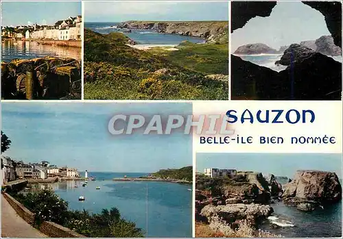 Cartes postales moderne Belle ile en mer (Morbihan) Le port de Sauzon