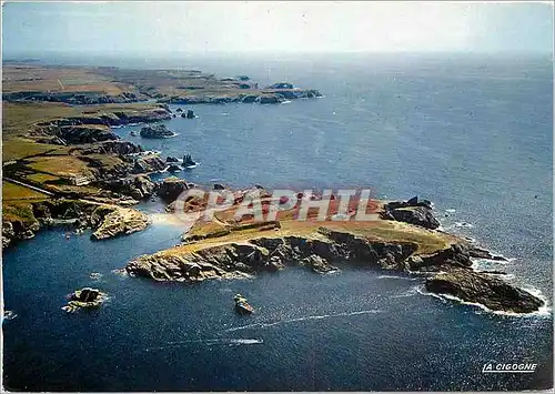 Moderne Karte Belle ile en mer (Morbihan) La pointe et l'ile des Poulains