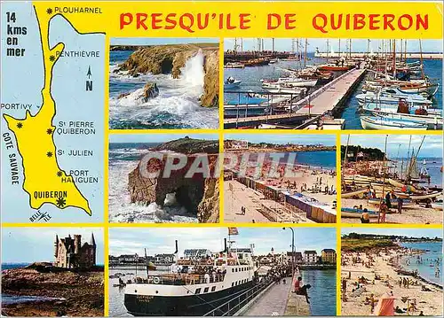 Cartes postales moderne Bretagne presqu'ile de Quiberon Ses sites merveilleux