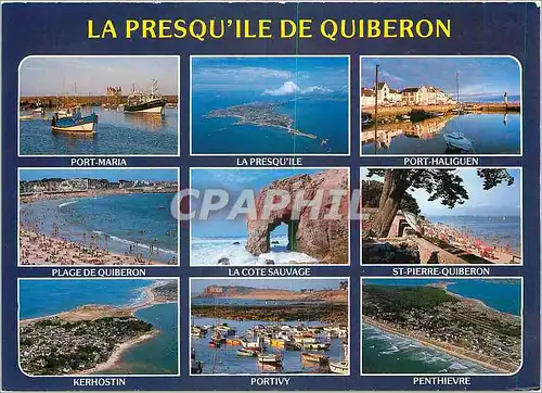 Cartes postales moderne Bretagne presqu'ile de Quiberon (Morbihan) Ses site touristques