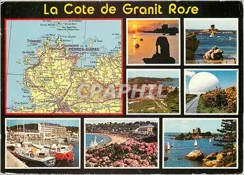 Cartes postales moderne Bretagne la cote de granit rose La crique de St Guirec